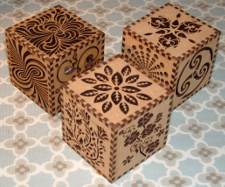 medium size picture of small wooden candle cube